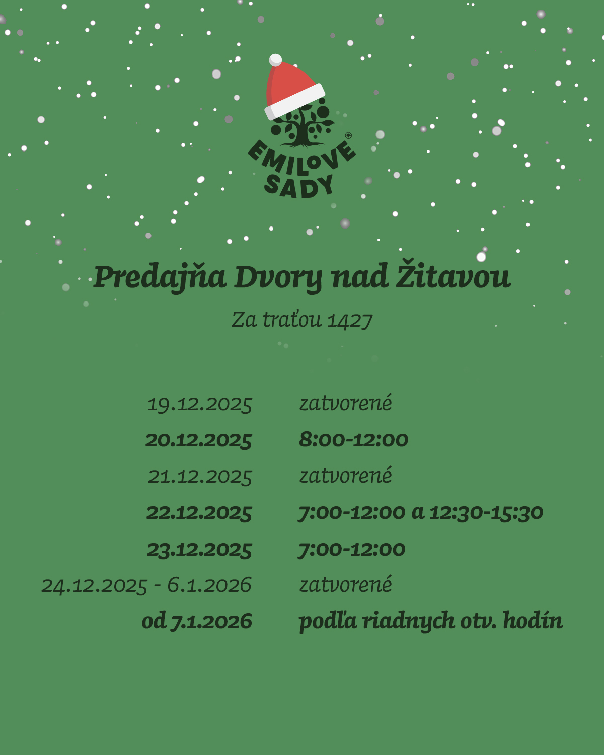 Otváracie hodiny Tündi 2025